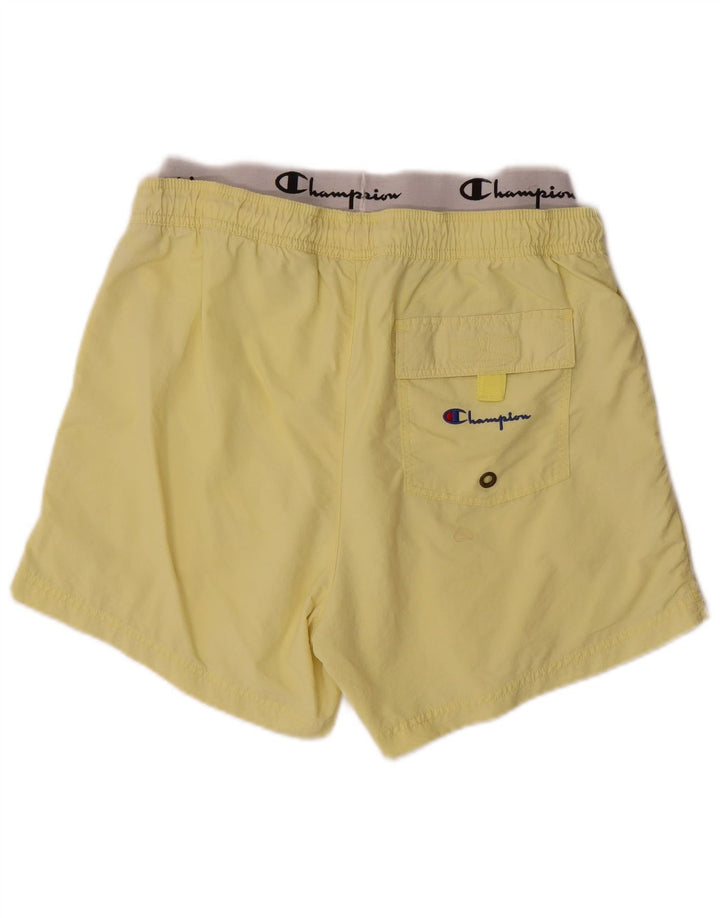 Champion Herren Badeshorts mit Grafik, Größe L, Gelb, Polyamid