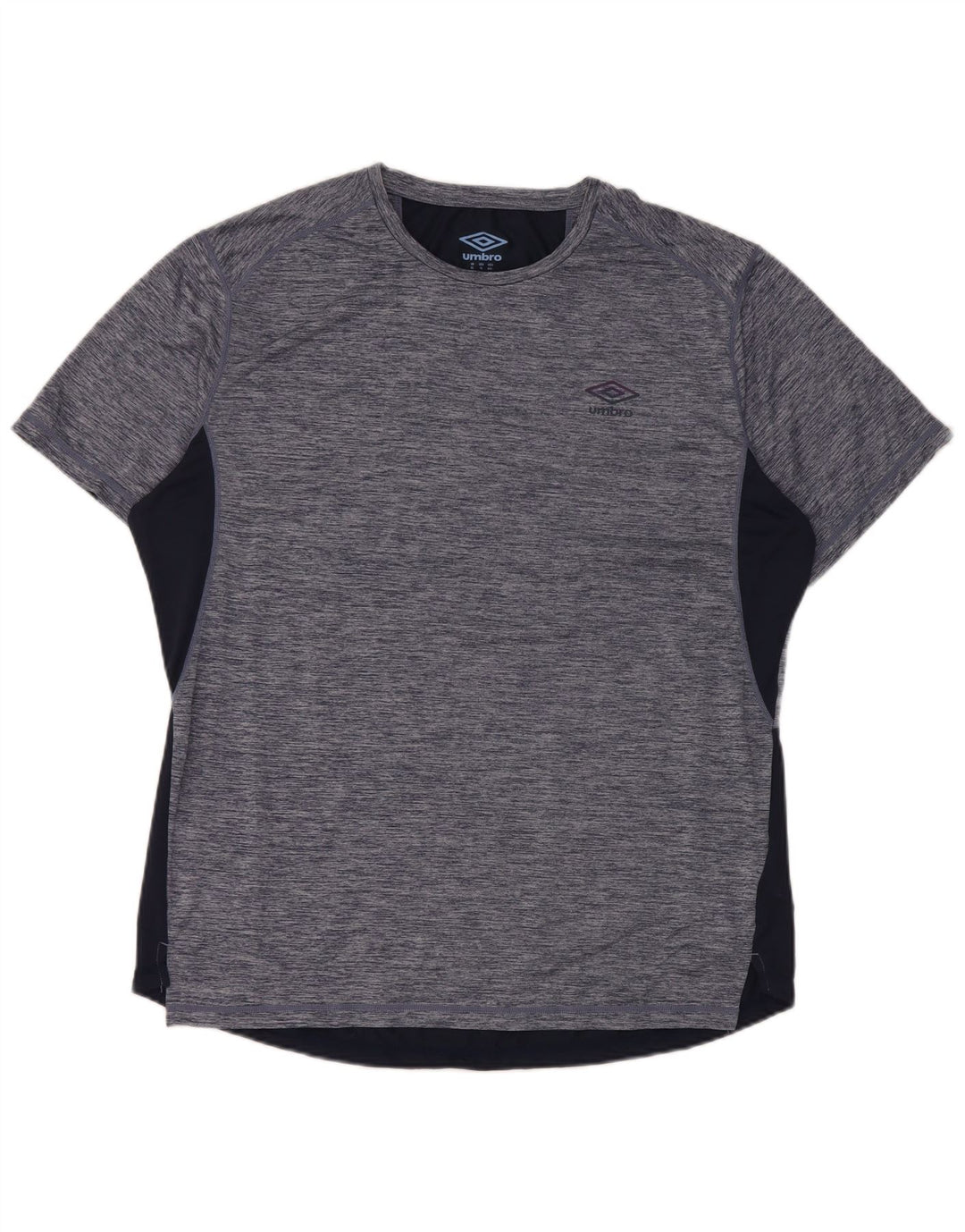 Umbro Herren T-Shirt Top XL Marineblau meliertes Polyester