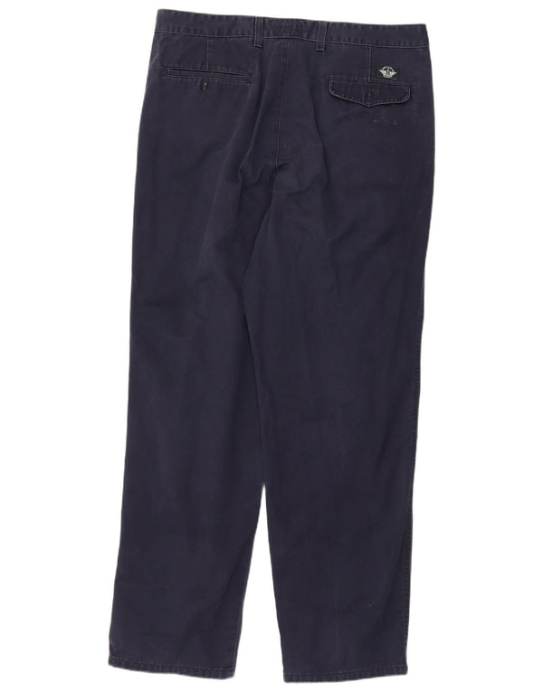 Dockers Mens Khakis Pegged Chino Trousers W38 L32  Navy Blue Cotton