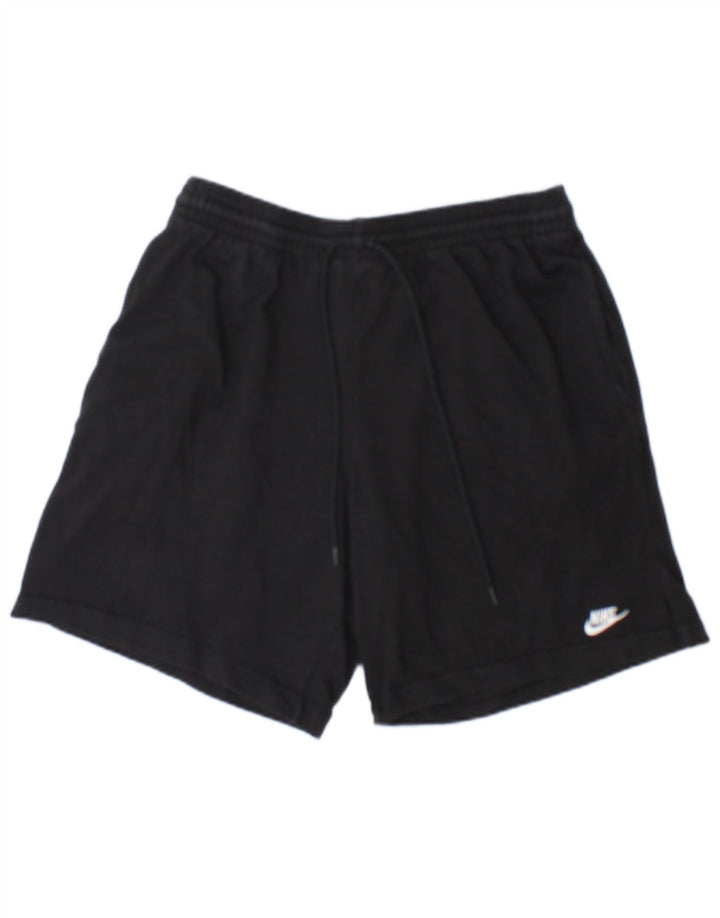 Nike Herren-Sportshorts, mittelgroß, schwarze Baumwolle
