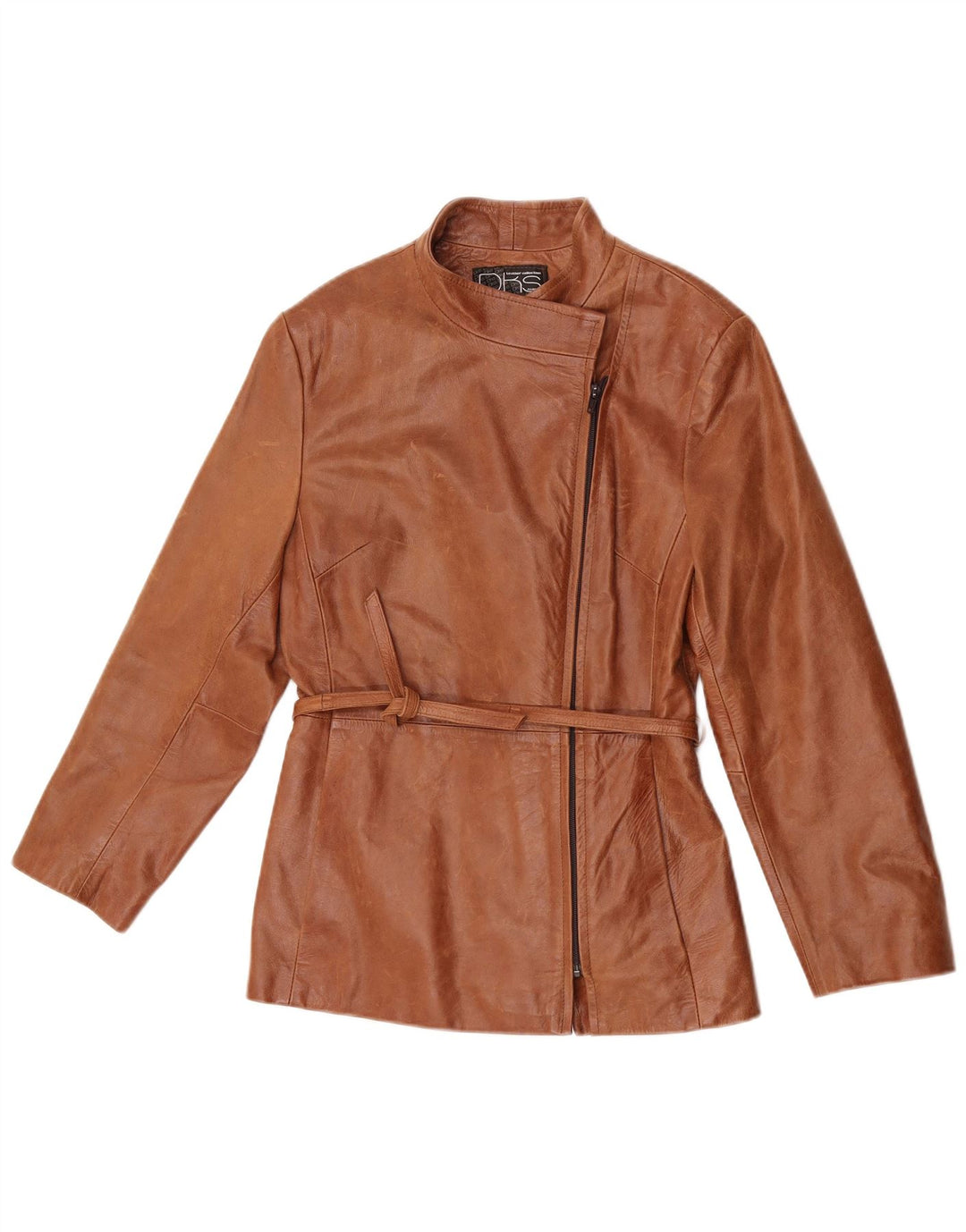 DKS France Damen Lederjacke US 4 Small Braunes Leder