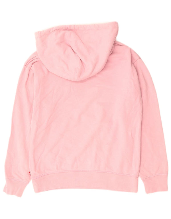 Levi's Damen-Pullover mit übergroßem grafischem Kapuzenpullover, Gr. 6, XS, Rosa, Baumwolle