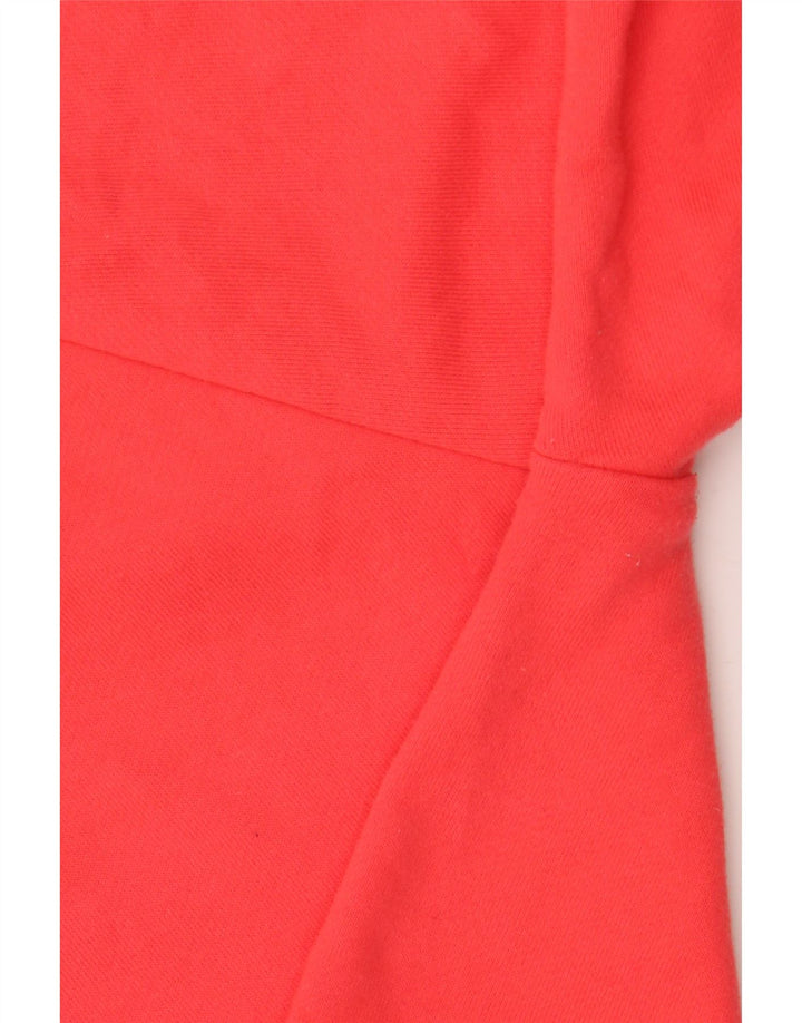 JOULES Damen-Übergröße-Kapuzenpullover, UK-Größe 44, Größe L, Rot, Baumwolle