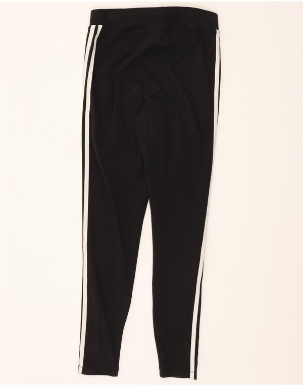 Adidas Damen Leggings UK 14 Große schwarze Baumwolle