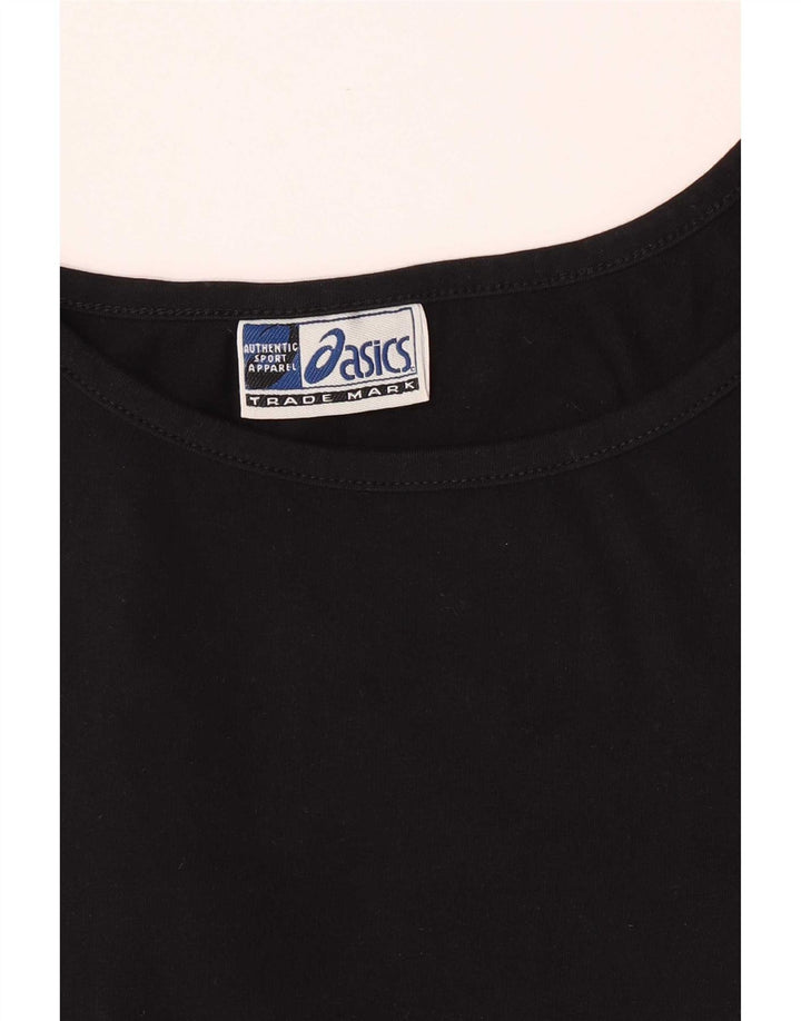 Asics Regular Cami Top für Mädchen, 13–14 Jahre, Größe L, Schwarz, Baumwolle