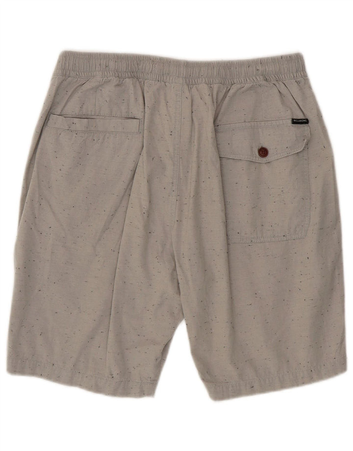 Billabong Herren Chinoshorts Medium W30 Grau gefleckte Baumwolle