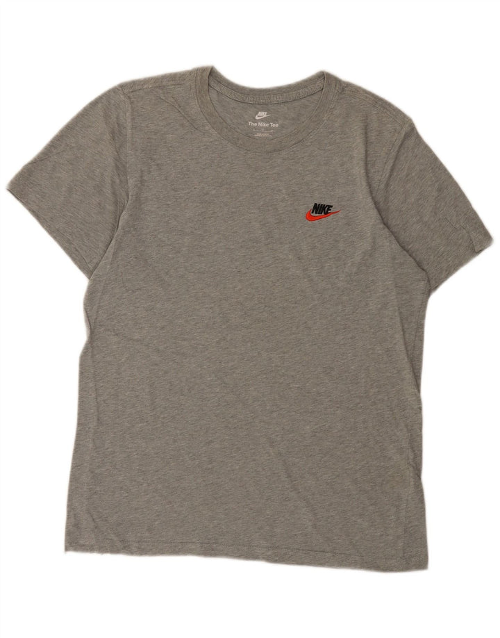 Nike Herren T-Shirt Top Small Grau Baumwolle