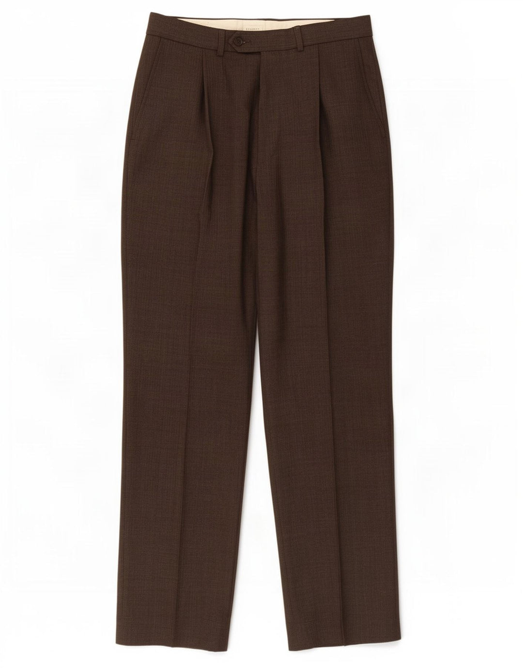 Marks & Spencer Herren-Anzughose mit Pegged-Anzug, W32, L31, braunes Polyester