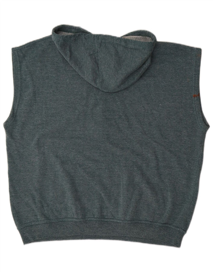 DIADORA Herren-Kapuzenpullover, ärmellos, groß, aus blauer Baumwolle