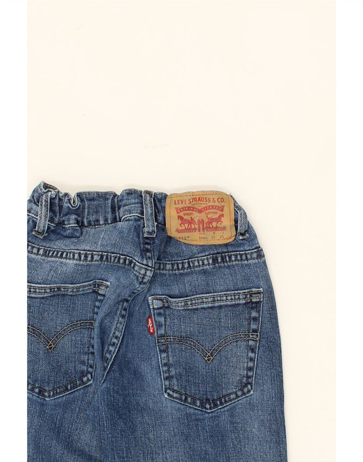 LEVI'S Boys 511 Slim Jeans 9-10 Years W25 L25 Blue Cotton Vintage Levi's and Second-Hand Levi's from Messina Hembry 
