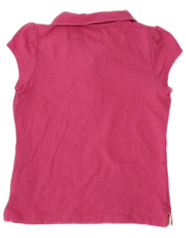 TOMMY HILFIGER Baby-Mädchen-Poloshirt, 18–24 Monate, rosa Baumwolle