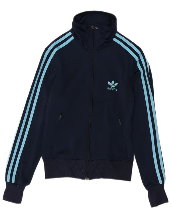 Adidas Damen Trainingsanzug Top Jacke EU 34 XS Marineblau