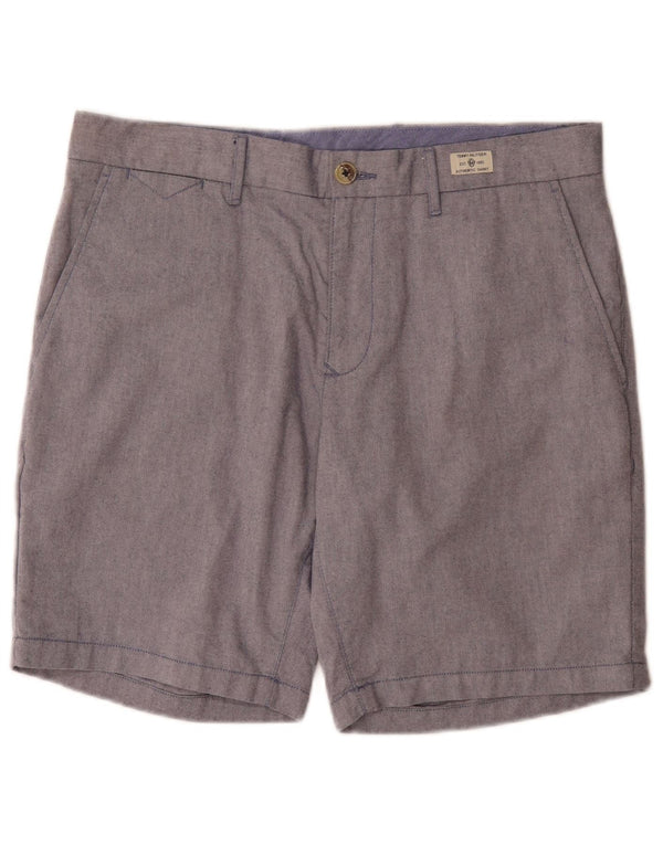 Tommy Hilfiger Herren Regular Chino Shorts W34 Large Blau Baumwolle
