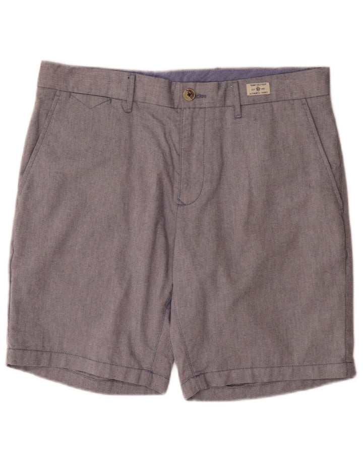 Tommy Hilfiger Herren Regular Chino Shorts W34 Large Blau Baumwolle
