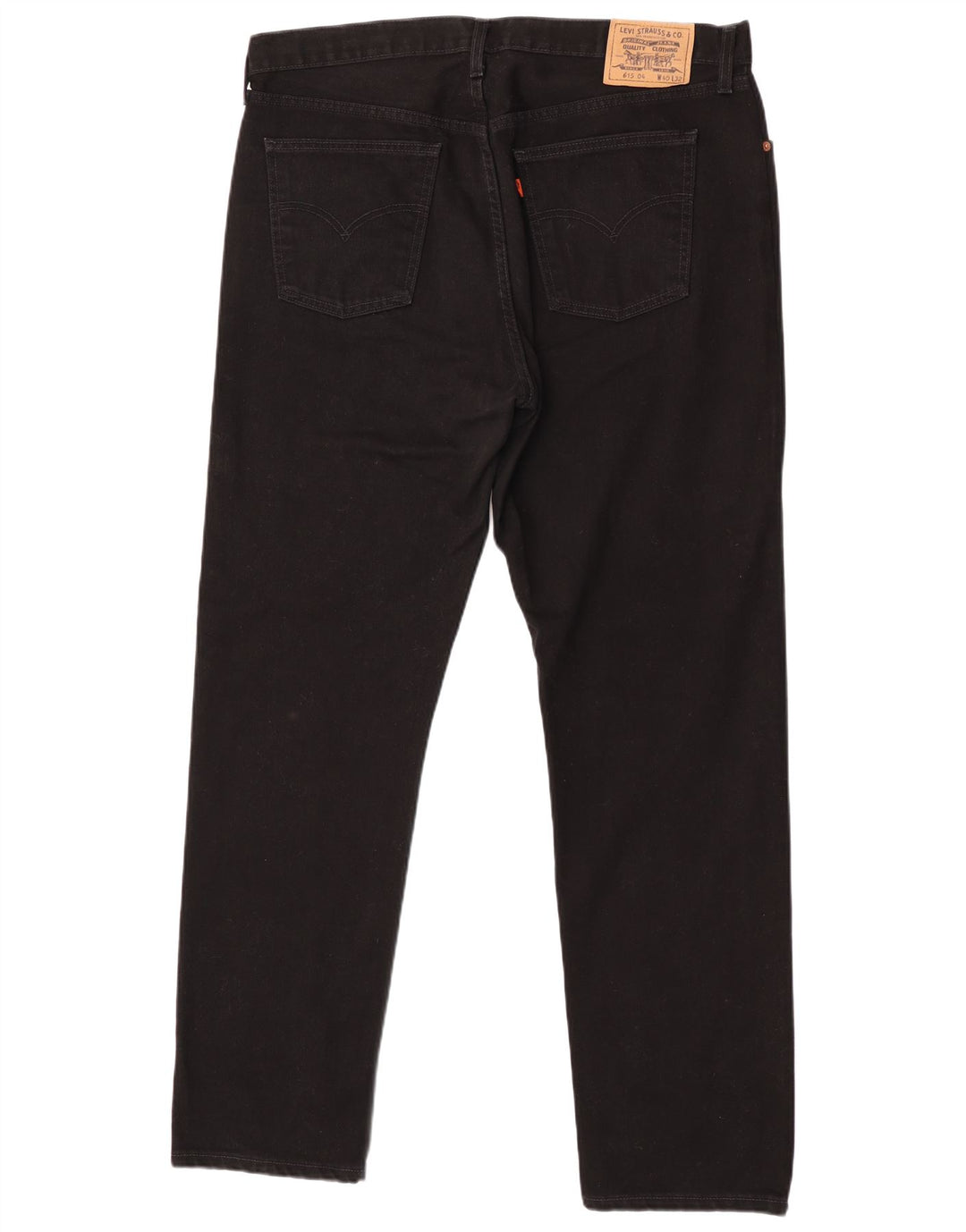 Levi's Herren 615 Straight Jeans W40 L32 Schwarze Baumwolle