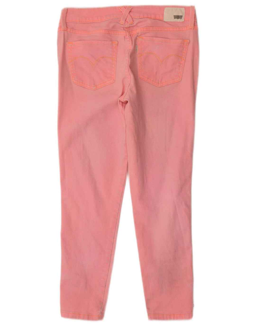 LEVI'S Damen Crop Legging Skinny Jeans W29 L25 Rosa Baumwolle