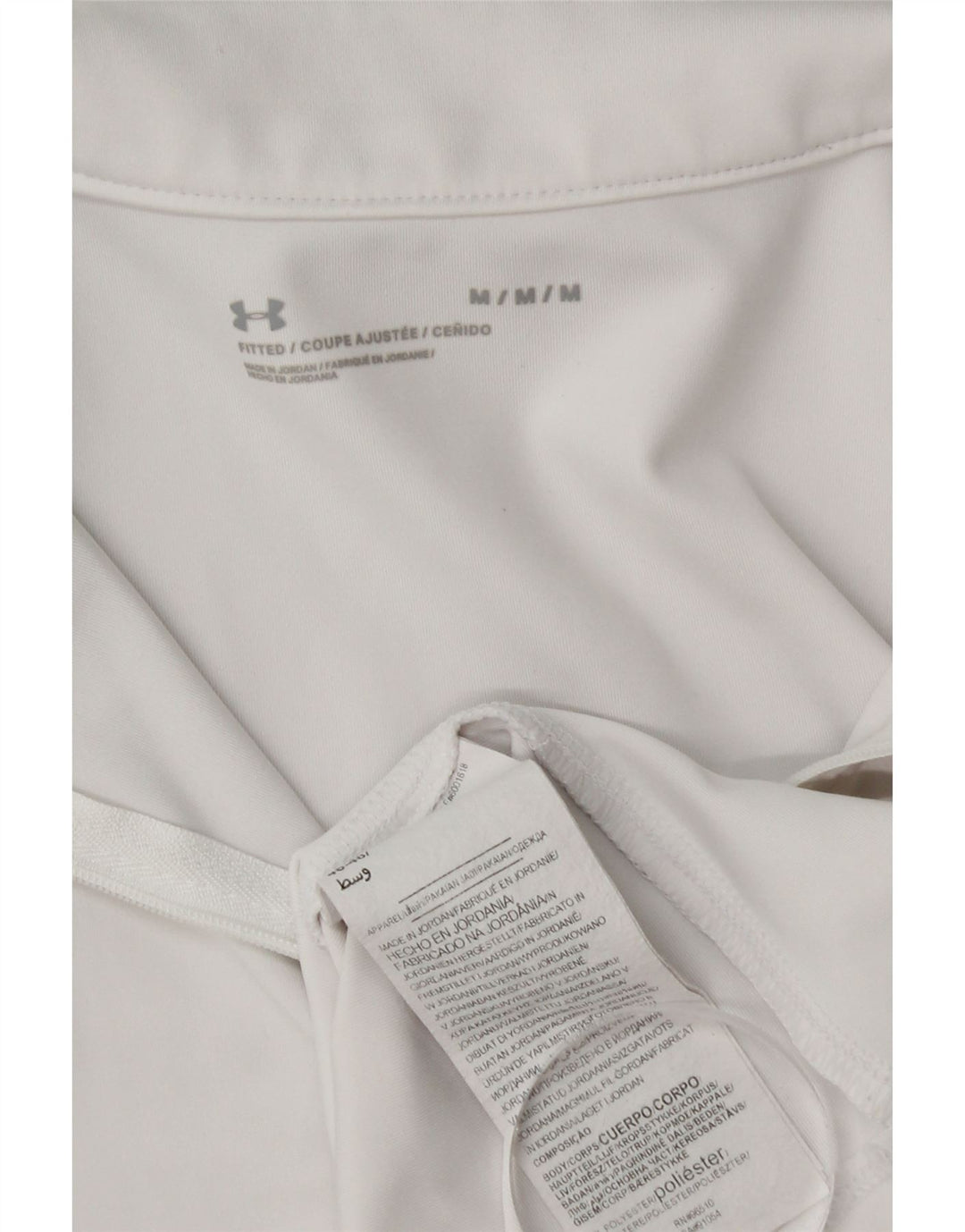 Under Armour Damen-Pullover-Trainingsanzugoberteil mit Reißverschluss, UK 12, Mittelweiß