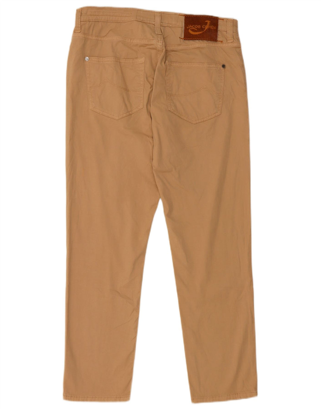 Gerade geschnittene Herrenhose von Jacob Cohen, W29, L26, Beige, Baumwolle
