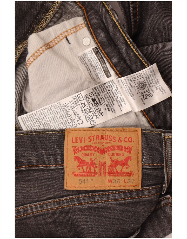 Levi's Herren 541 Slim Jeans W36 L32 Graue Baumwolle