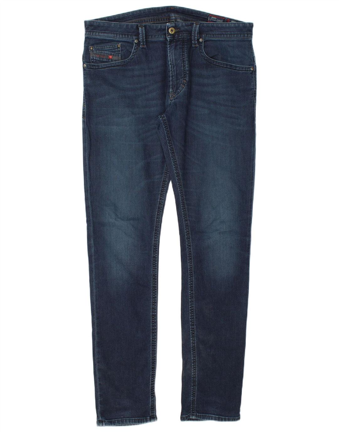 DIESEL Herren Thavar Skinny Jeans W32 L33 Blaue Baumwolle
