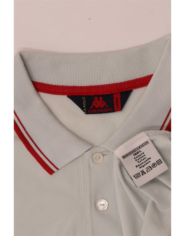 Kappa Herren-Poloshirt, große blaue Baumwolle