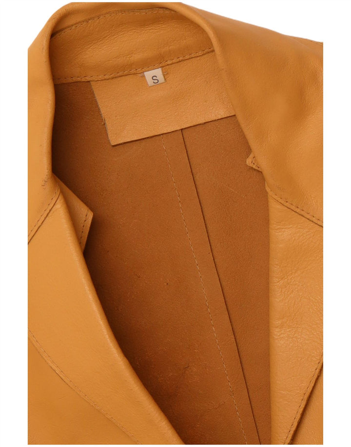 Vintage Damen 2-Knopf-Blazerjacke UK 10 Small Beige