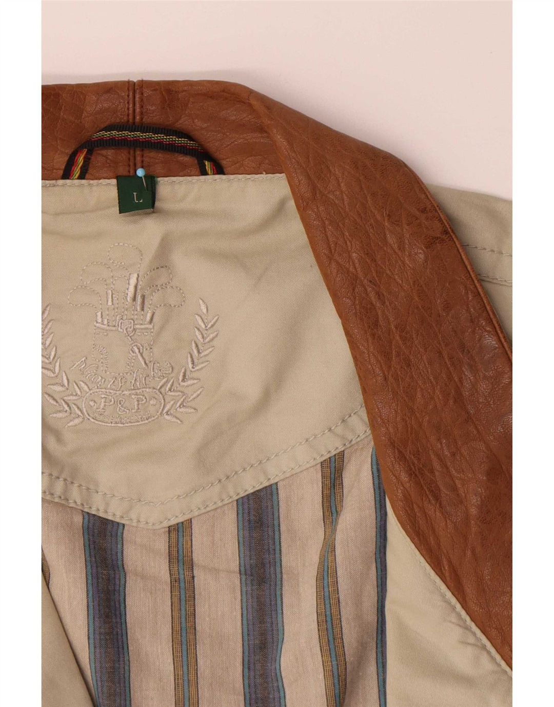Vintage Herren Utility Jacke UK 40 Große Beige Baumwolle