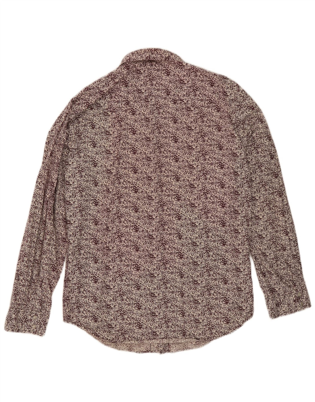 Levi's Herren-Hemd aus mittlerer burgunderroter Baumwolle mit Blumenmuster