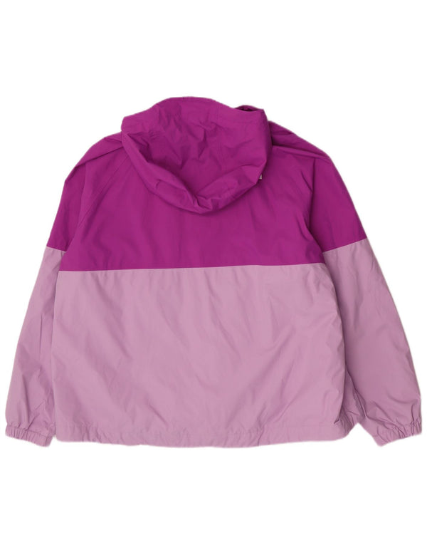 The North Face Damen-Regenjacke mit Kapuze, UK 20 2XL, lila Colourblock-Nylon