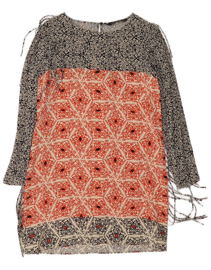 Übergroßes Etuikleid von ZARA für Damen, Gr. 10, Größe S, mehrfarbig