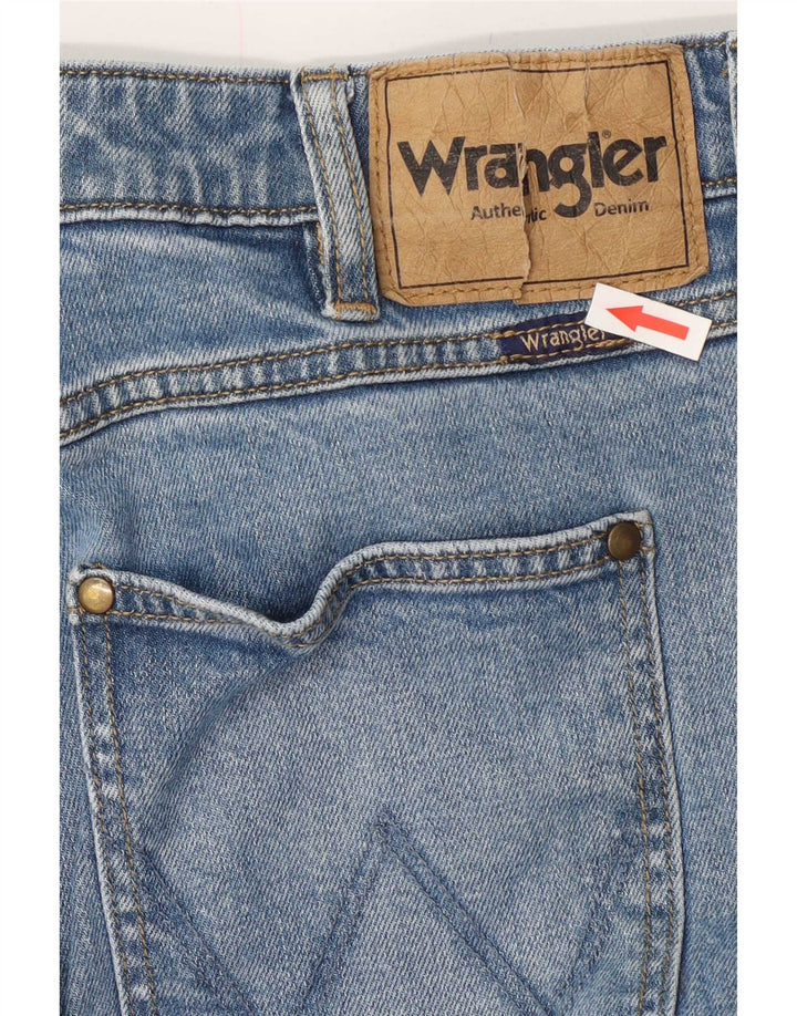 Wrangler Damen Sid Slim Jeans W34 L29 Blaue Baumwolle