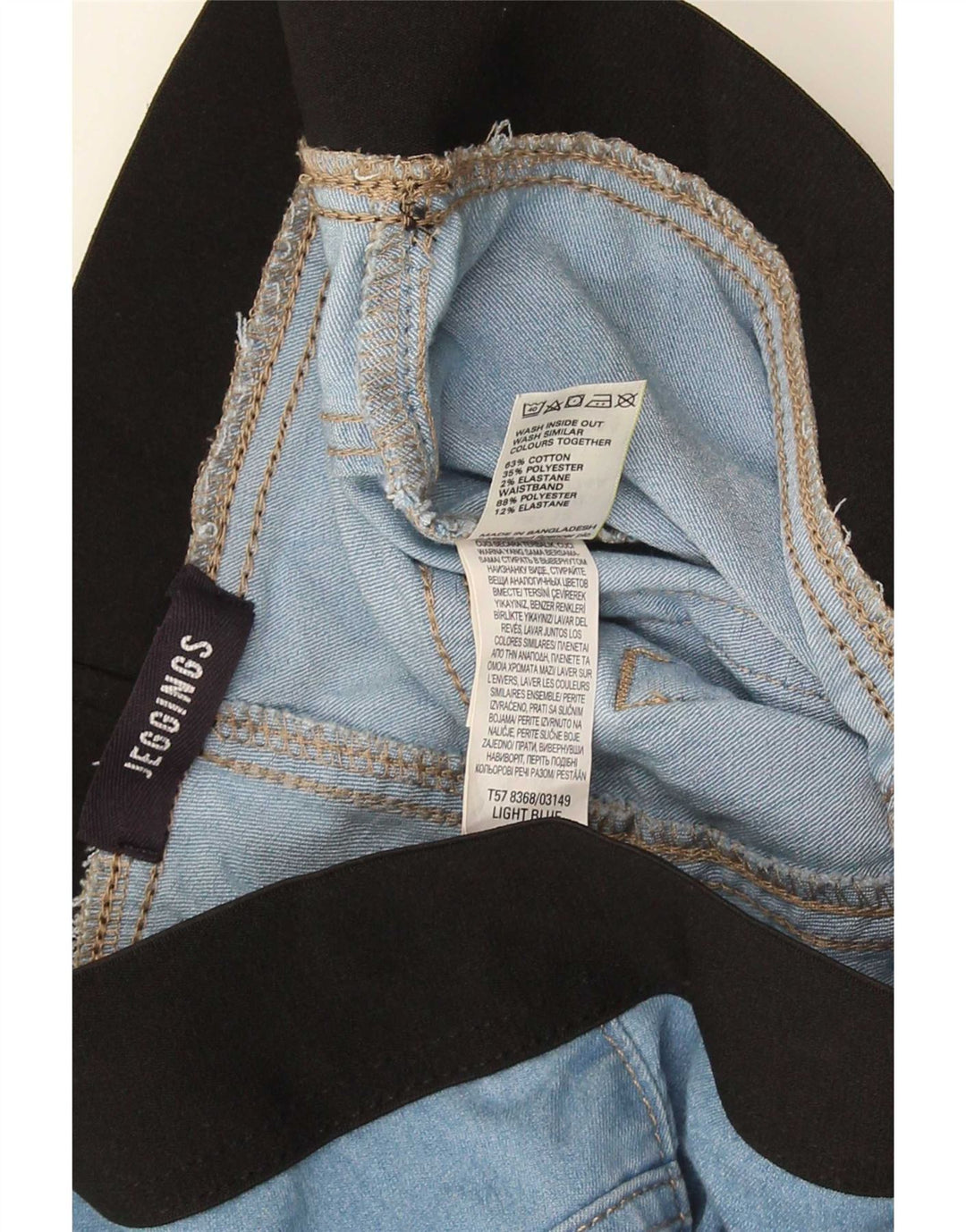 Marks & Spencer Damen Jegging-Jeans UK 12 Medium W30 L26 Blauer Farbblock