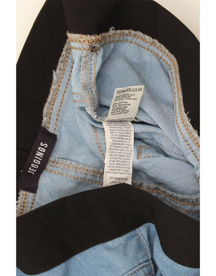 Marks & Spencer Damen Jegging-Jeans UK 12 Medium W30 L26 Blauer Farbblock