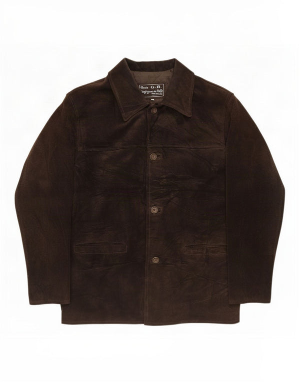 Lavorazione Artigiana Herren-Blazer mit 4 Knöpfen, Gr. 36, Braun