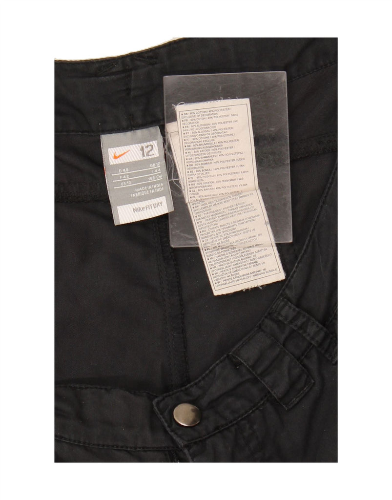 NIKE Womens Bermuda Cargo Shorts UK 12 Medium W32 Black Cotton Vintage Nike and Second-Hand Nike from Messina Hembry 