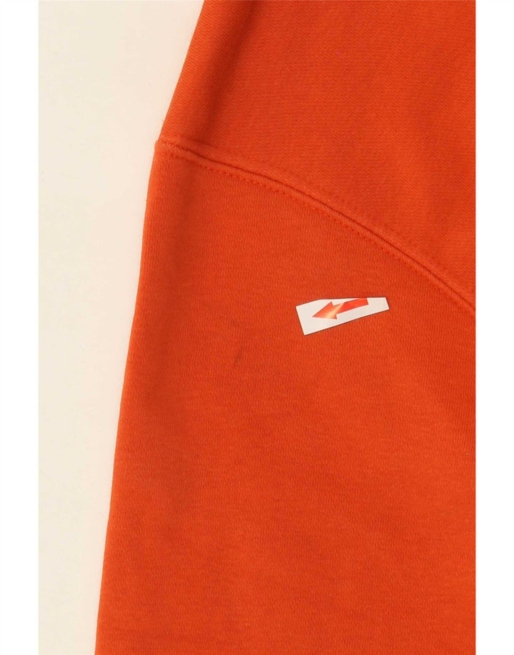 Nike Herren-Sweatshirt-Pullover aus mitteloranger Baumwolle