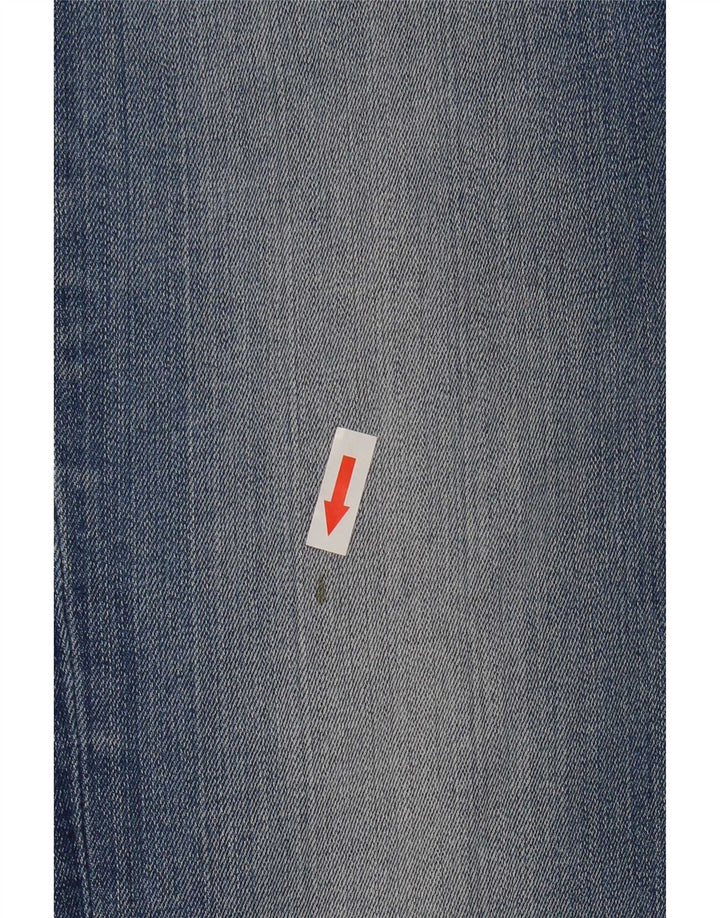 Levi's Damen 714 Straight Jeans W25 L32 Blaue Baumwolle