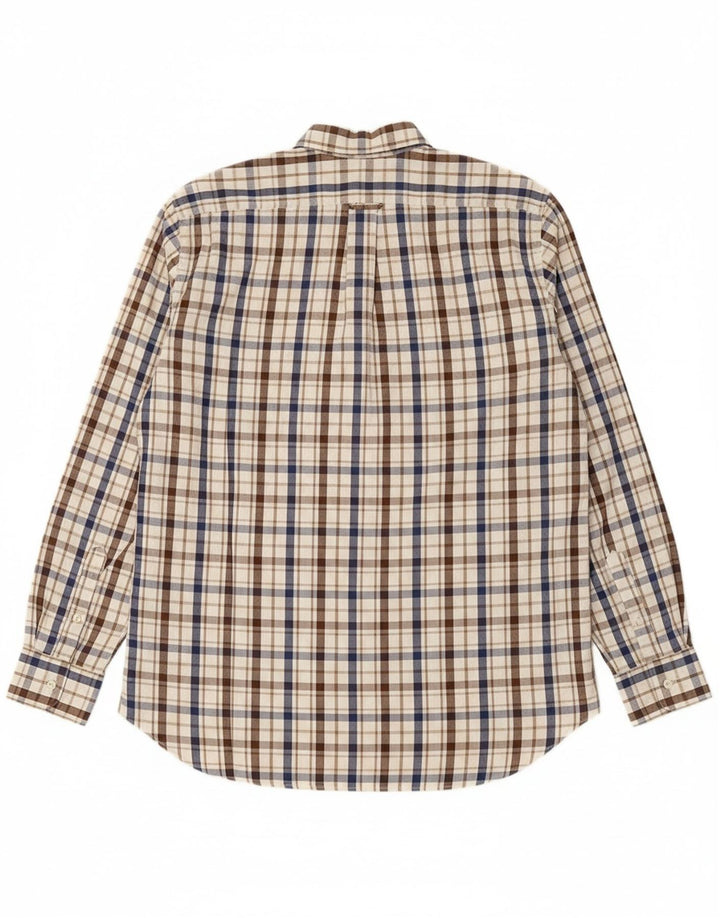 BOGGI Mens Shirt Size 41 16 Large Multicoloured Check Cotton