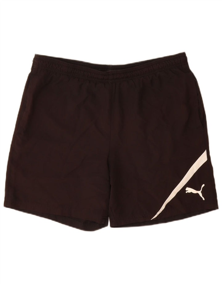Puma Herren Badeshorts Medium Schwarz Polyester