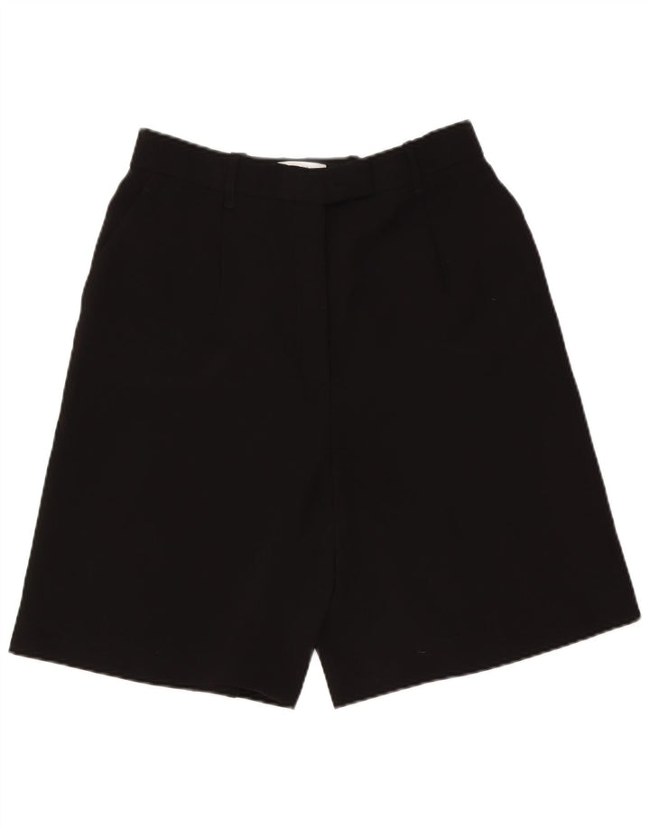 Zara Damen Chinoshorts XL W32 Schwarz Polyester