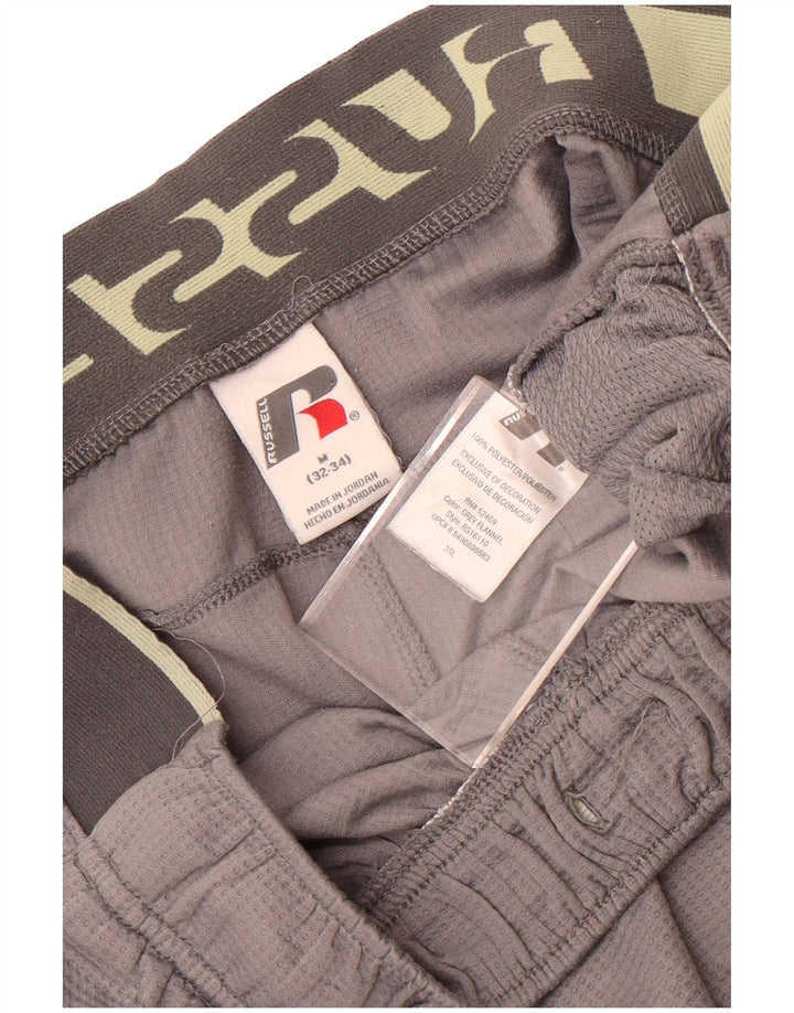 Russell Athletic Herren-Sportshorts mit Grafik, mittelgrau, Farbblock