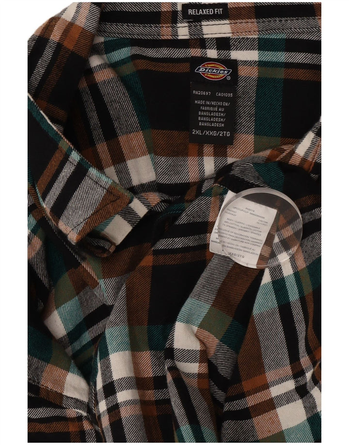 DICKIES Herren-Flanellhemd 2XL, mehrfarbig, kariert, Baumwolle