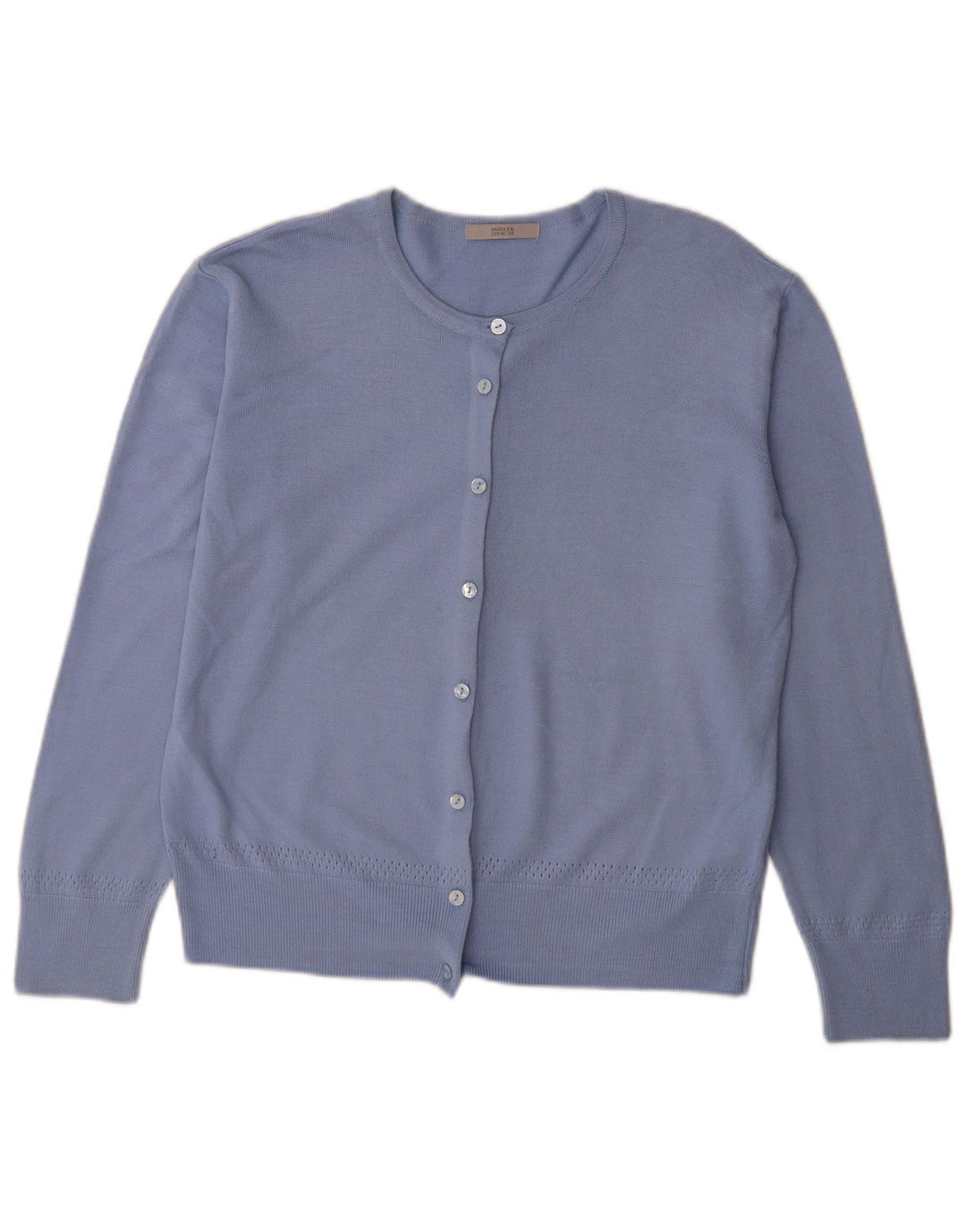 Marks & Spencer Damen-Cardigan-Pullover UK 16 Large Blaues Acryl