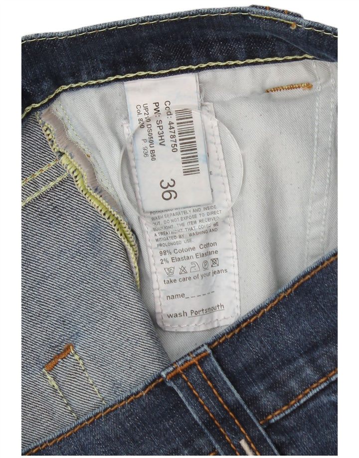 Dondup Herren Slim Jeans W36 L34 Blaue Baumwolle
