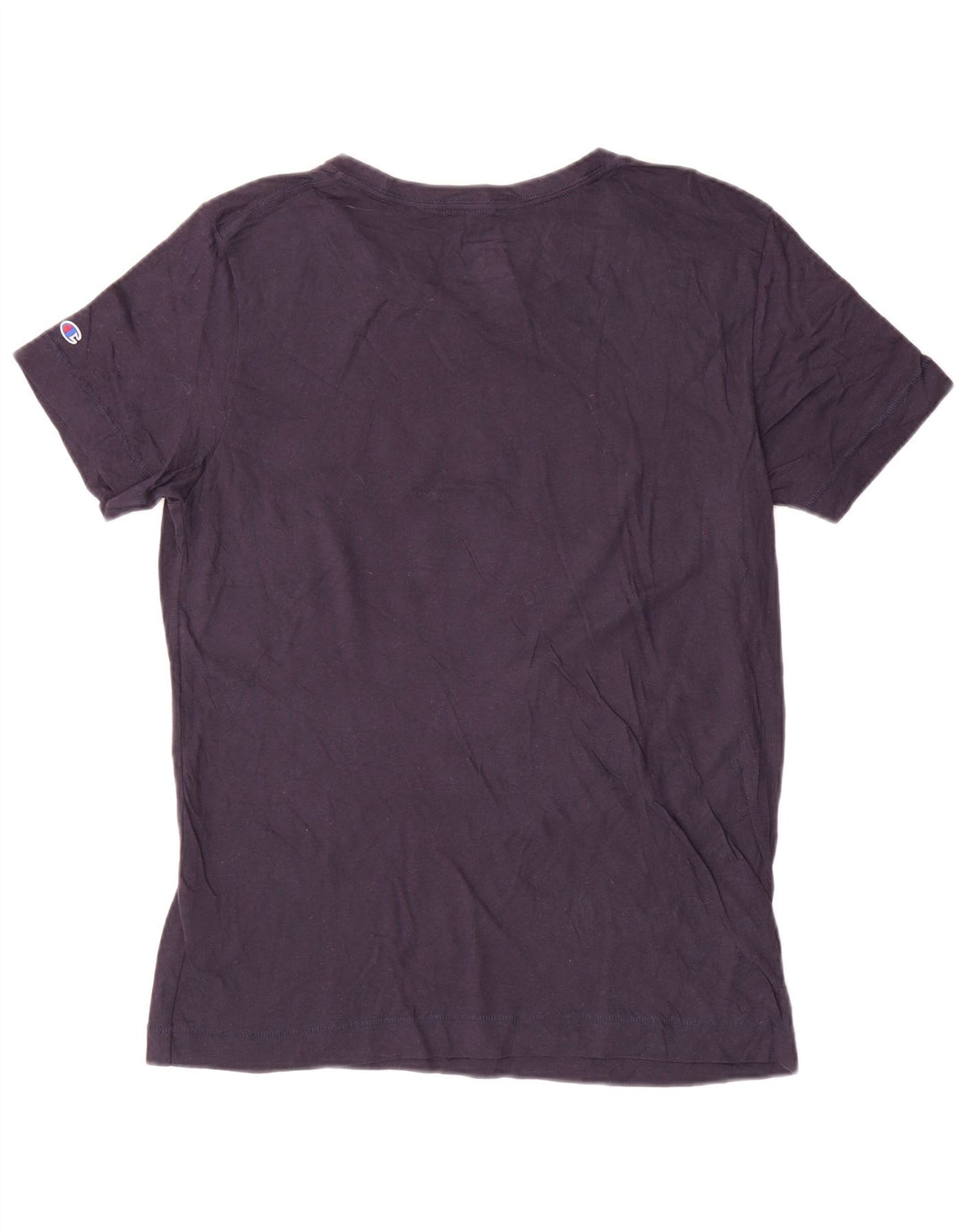 Champion Damen T-Shirt mit Notre-Dame-Grafik, UK 16, Größe L, Marineblau, Baumwolle