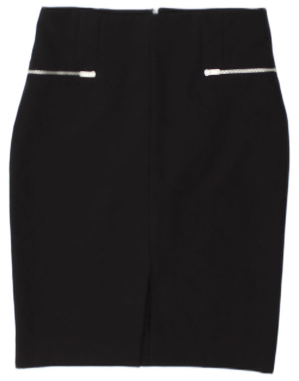 Zara Damen Bleistiftrock Medium W28 Schwarz