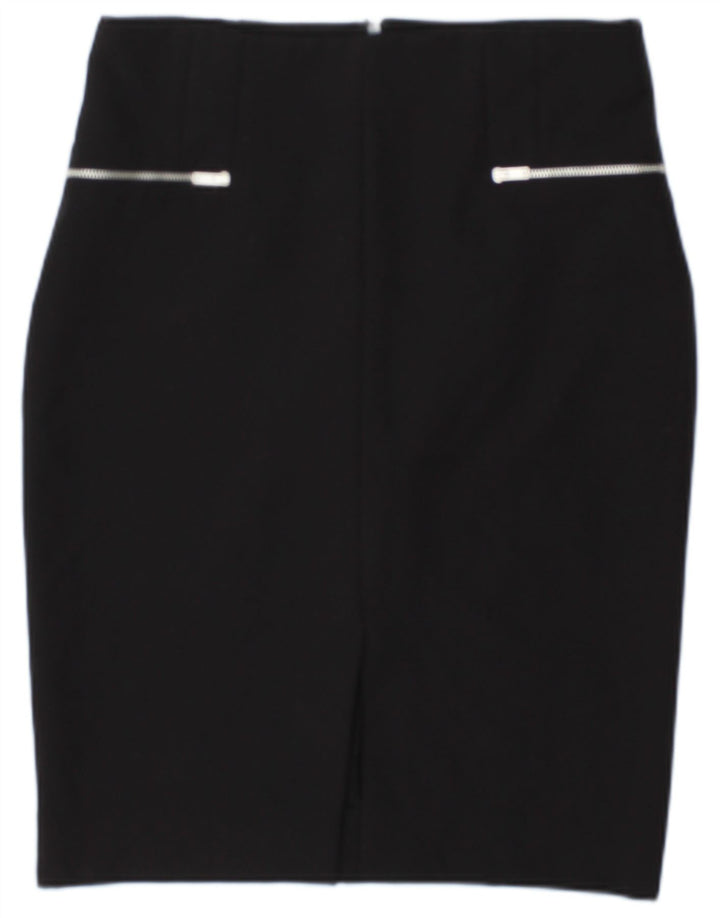 Zara Damen Bleistiftrock Medium W28 Schwarz