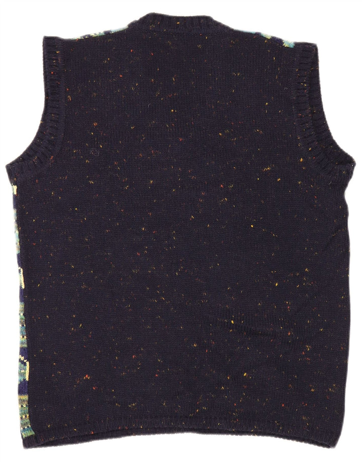 Erika Damen Tanktop UK 20 2XL Marineblau kariert Polyacryl Schmetterling