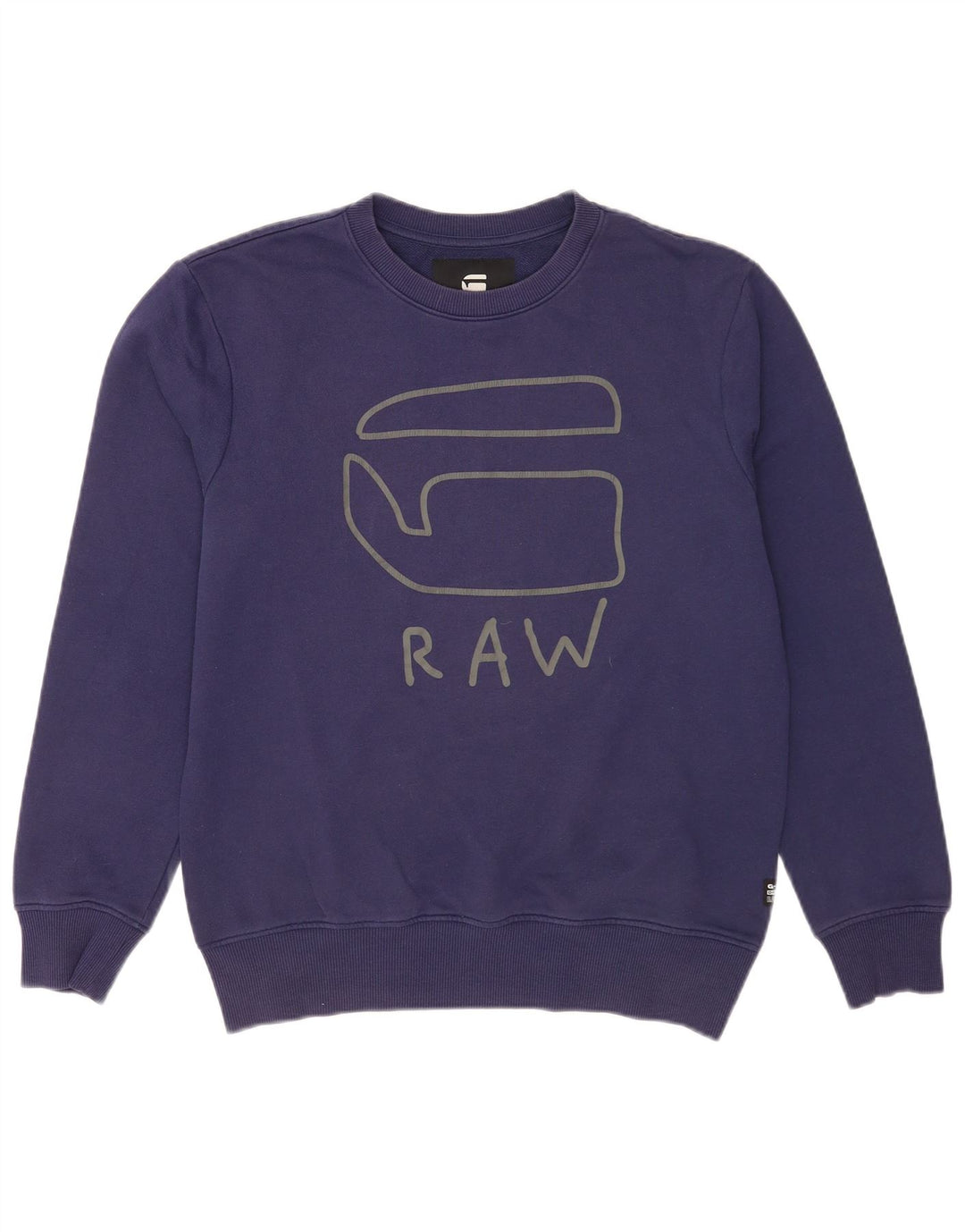 G-Star Herren Grafik-Sweatshirt-Pullover, mittelmarineblaue Baumwolle