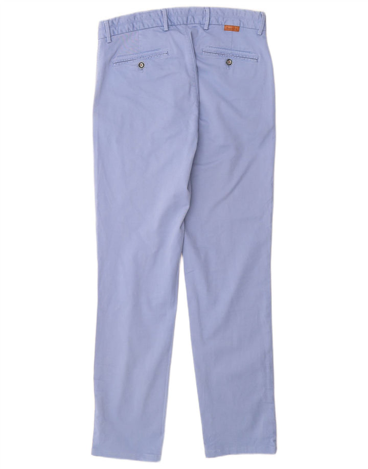 MASSIMO DUTTI Herren Slim Fit Chinohose EU 38 Small W30 L30 Blau